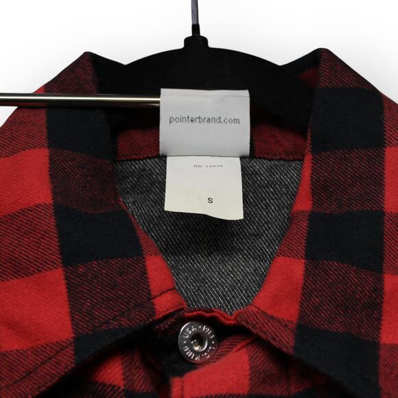 POINTER BRAND LC KING Small Barn Chore Blanket-Lined Flannel JacShirt USA - Picture 13 of 15